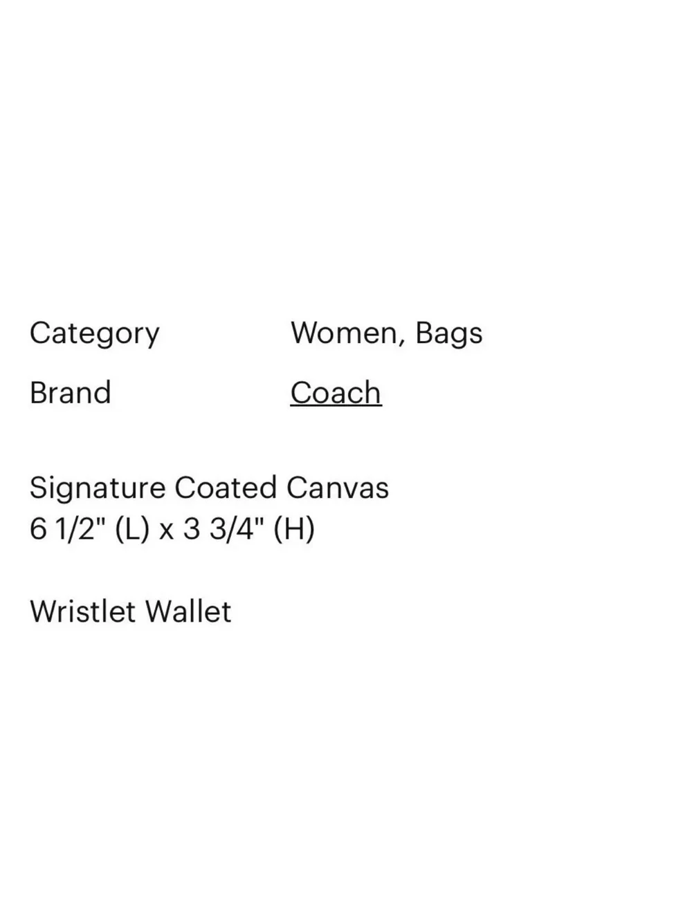 Coach compact wallet